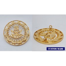 Uniform accessories 24k gold plated omega pin badge